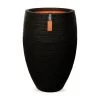 Capi Nature Rib NL Vaas Elegant Deluxe Zwart - 40x30cm