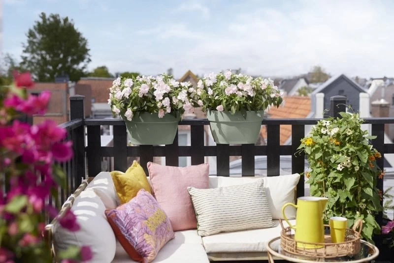 Elho Plantenbak Vibia Campana Flower Bridge 40cm Groen - Afbeelding 5