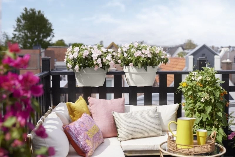 Elho Plantenbak Vibia Campana Flower Bridge 40cm Wit - Afbeelding 5