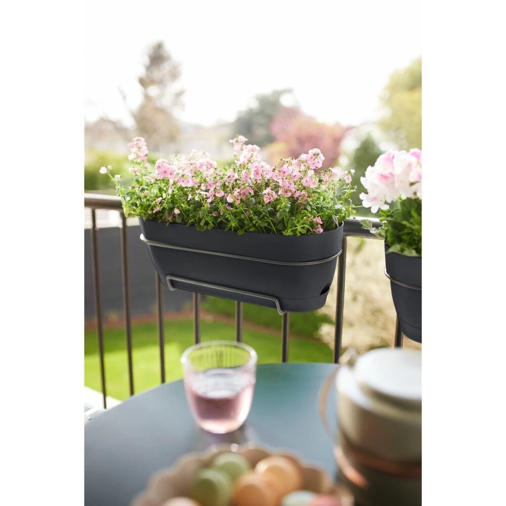 Elho Vibia Campana Balkonbak 50 Cm Zwart - Afbeelding 5