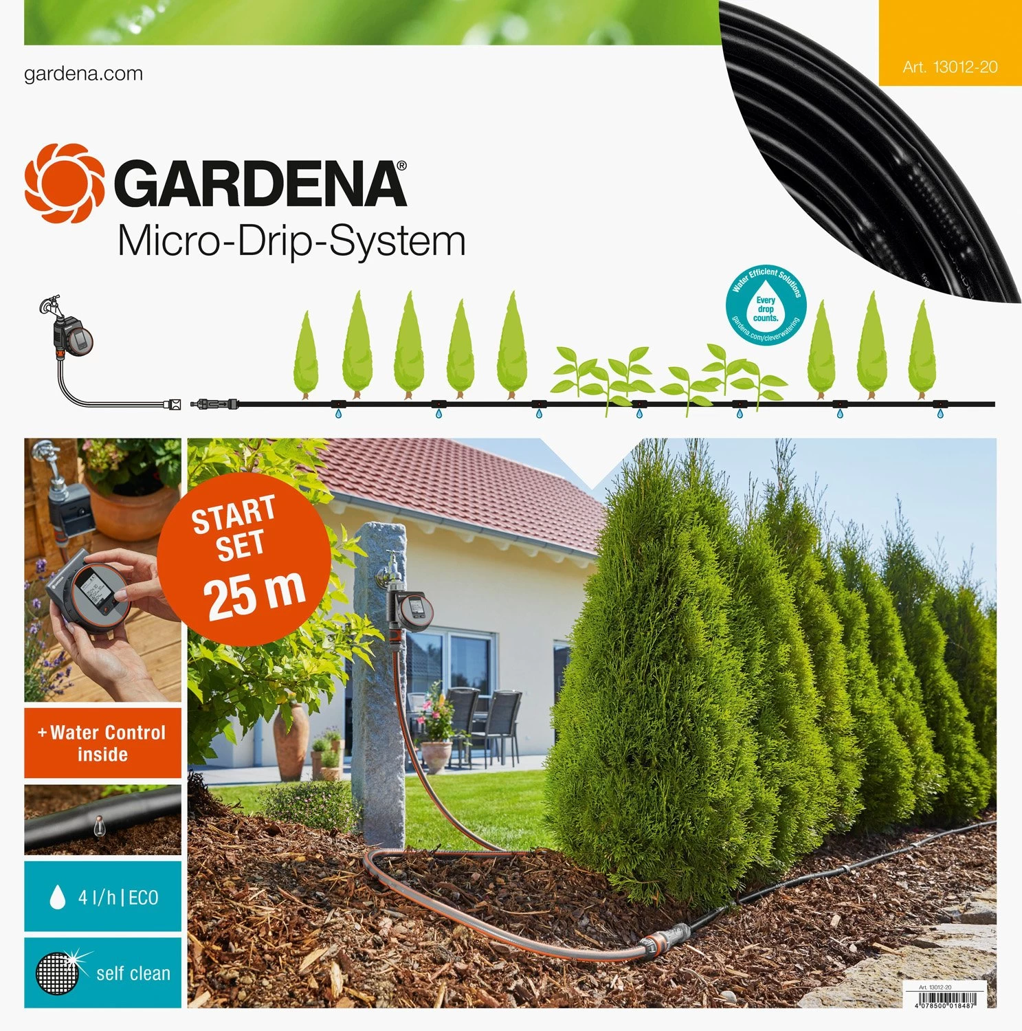 GARDENA Micro-Drip-System Startset M 25m Autom. Rijplanten - Afbeelding 4
