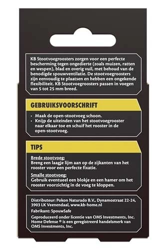 KB Stootvoegrooster RVS 50mm - 10 Stuks - Afbeelding 2