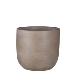 Nora Pot Rond Taupe - H27xd30cm