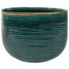 Planter Iris Turquoise D26x13 H20