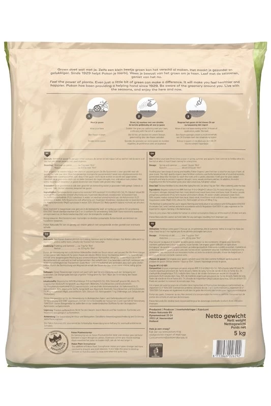 Pokon Bio Gazonmest 5kg Voor 75m² - Afbeelding 2