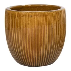 Portly Egg Rib Honey - Ø 37 X H 34 Cm