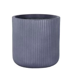 Pot Stripes Grey - D 45 X H 45 Cm