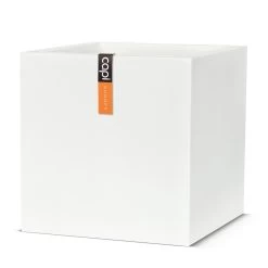 Pot Vierkant Wit - 40 X 40 X 40 Cm