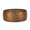 Schaal Metaal Antique Copper - Ø 30,5 X H 11,5 Cm