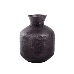 Vaas Metaal Rustique Black - H 35 X D 26 Cm