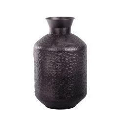 Vaas Metaal Rustique Black - H 44 X D 26 Cm