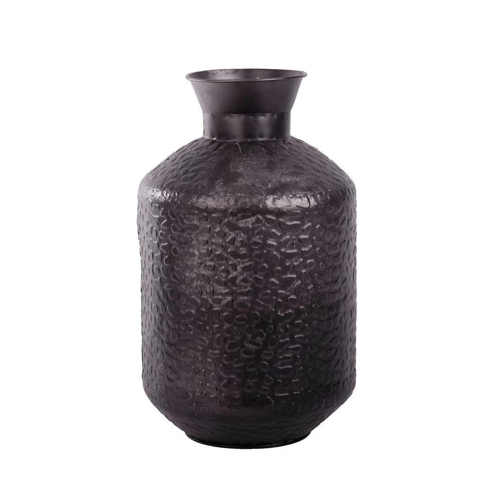 Vaas Metaal Rustique Black - H 44 X D 26 Cm